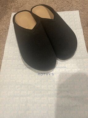Rothy's Black Slip-On Mule Clogs